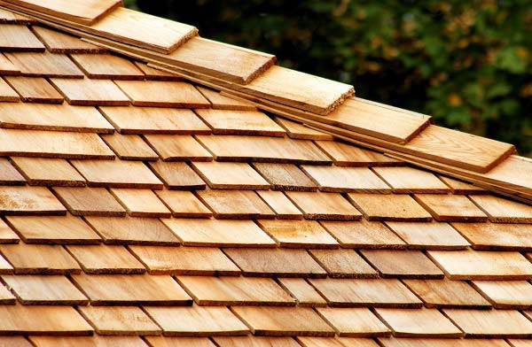 Cedar shake roof